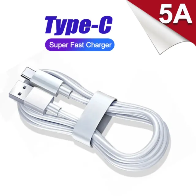 USB To Type C Cable Fast Charge 5A USB C Cable Quick Charging Data Cable A to C