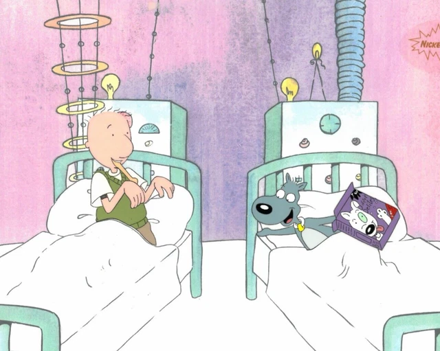 Doug Rocks Stinky DOUG FUNNIE ORIGINAL 1990's Production Cel Nickelodeon Animation Art ...