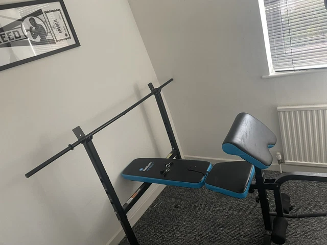 Men's health folding bench & preacher with 50kg weights review cheap