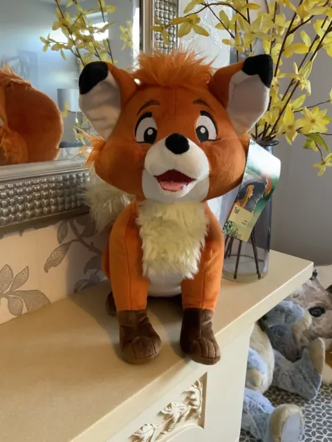 Disney Store The Fox And The Hound Tod Fox Plush Soft Toy New With Tag 14”