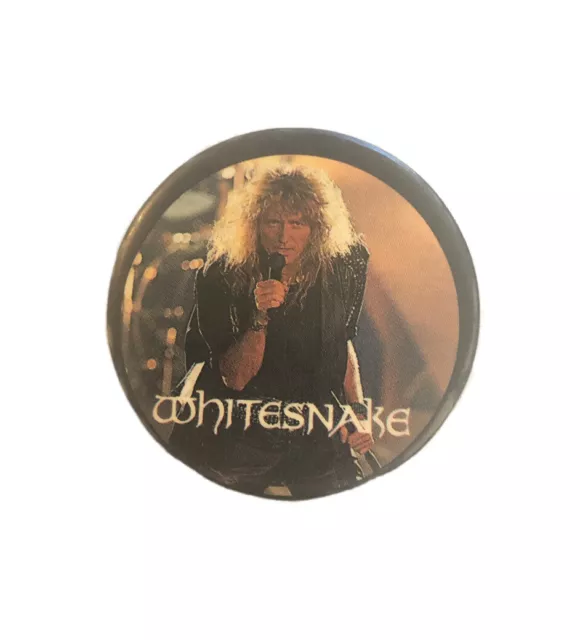 Whitesnake David Coverdale Vintage 80s Pin Button 1.5” Pinback