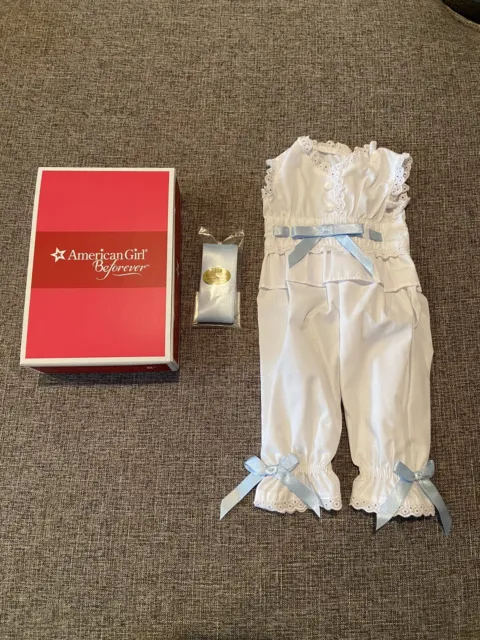American Girl Doll Rebecca’s White Pajamas Outfit New Retired