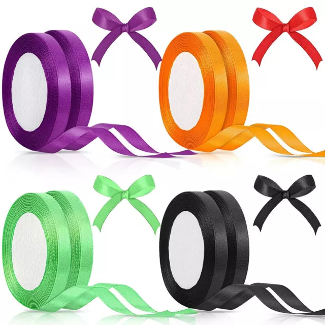 10mm Width Satin Hair Ribbon Wedding Party Decoration Gift Banquet 1/2/3/5/22m 2