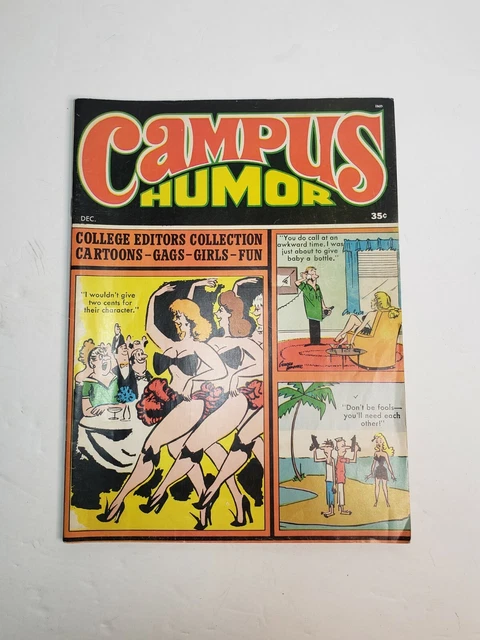Vintage Dec. 1976 Campus Humor Magazine first issue, Vol. 1 No. 1