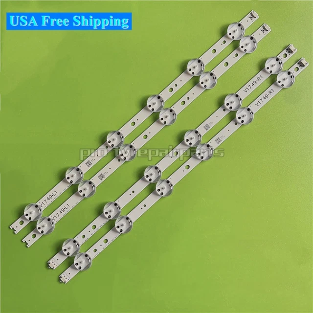 LED Backlight Strips For LG 49” TVs – 49UV340C, 49UJ6510, 49UJ6565, LC490DGG, 6916L-2863A – Unbranded