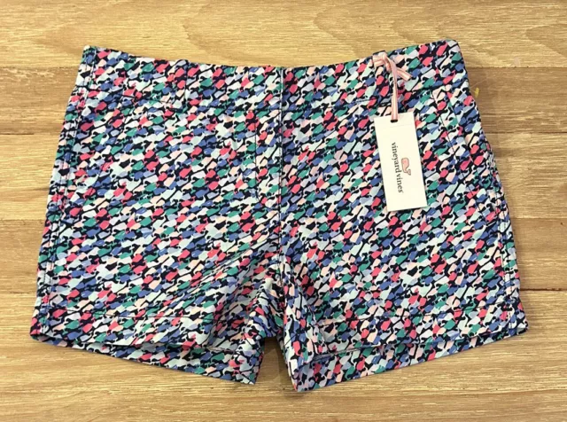 Vineyard Vines Girls Size 14 Every Day Shorts NEW Swimming Whales