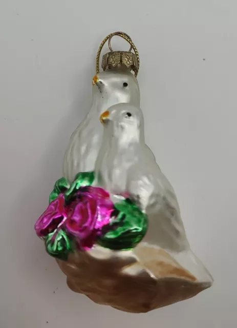 Two Turtle Doves Christmas Ornament