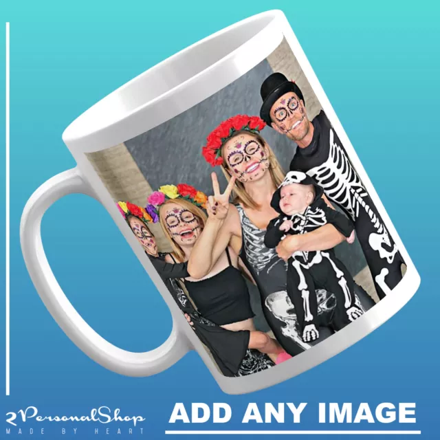 Personalised Photo Mug Custom Cup Design Image Name Logo Text Fathers Day Gifts