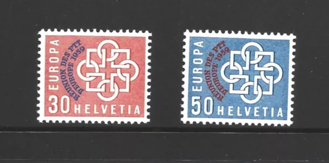Switzerland, 1959, SG608 - 9,  MNH.  ref 234