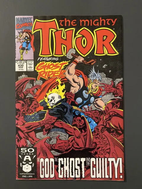 The Mighty Thor Vol 1 #430 Mar 1991 Marvel Comics Copper Age Comic Book VTG