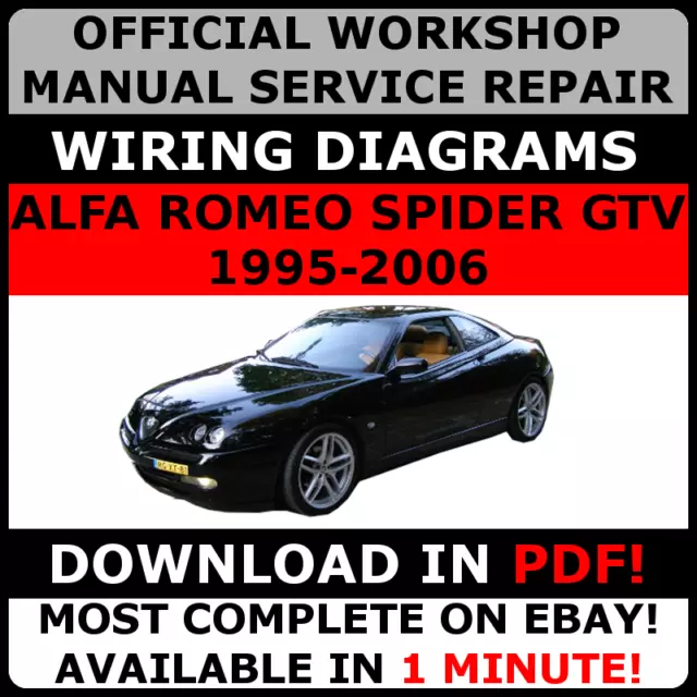 # OFFICIAL WORKSHOP Repair MANUAL for ALFA ROMEO SPIDER GTV 1995-2006 #