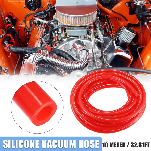 8mm ID 32.81ft Auto Silicone Vacuum Hose Pipe Water Air Boost Line Tube Red