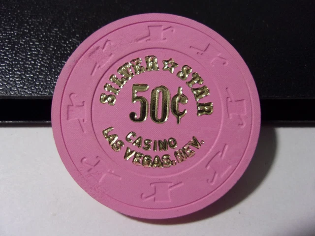 SILVER STAR HOTEL CASINO 50¢ hotel casino gaming poker chip - Las Vegas, NV