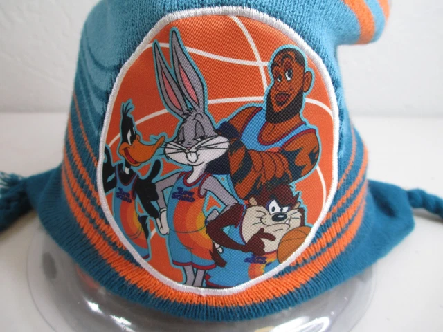 Space Jam Beanie knit hat toddler kids size missing tassel