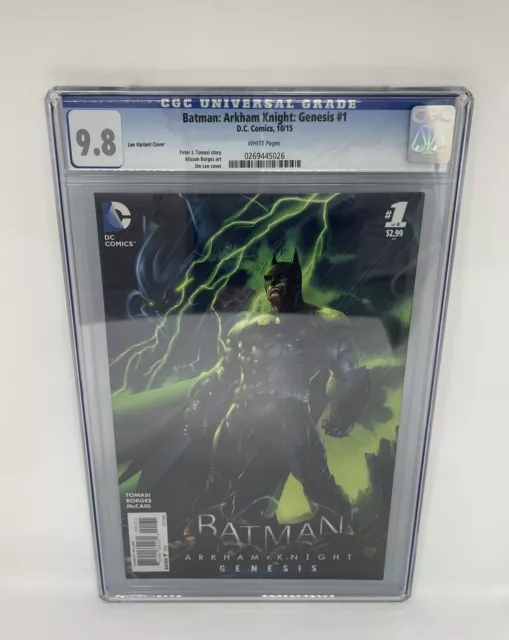 Batman Arkham Knight Genesis #1 CGC 9.8 Jim Lee Variant Cover