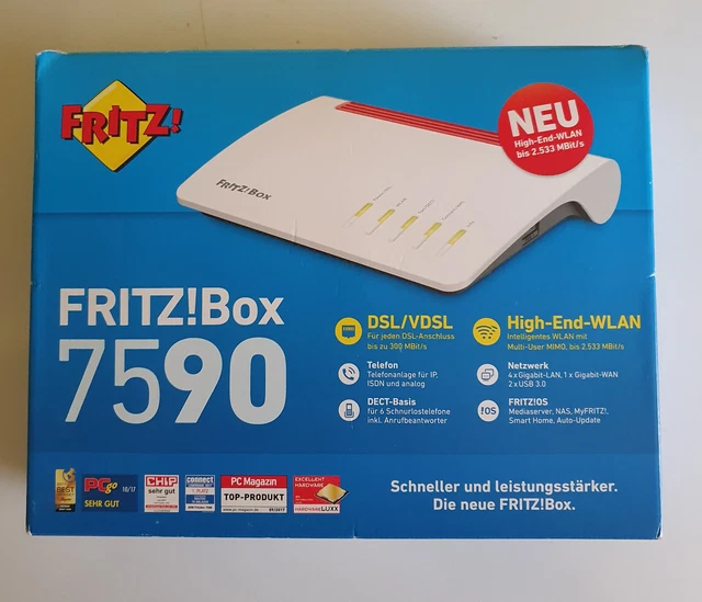 AVM FRITZ!BOX 7590 router wireless con modem - bianco (20002784) EUR 1 ...