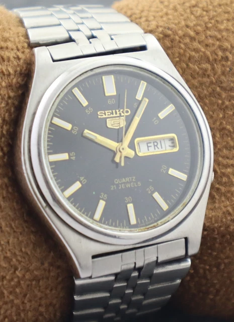 Vintage Seiko 5 Automatic 21J D/D 7s26 Recently Service Good Condition Men Watch 2