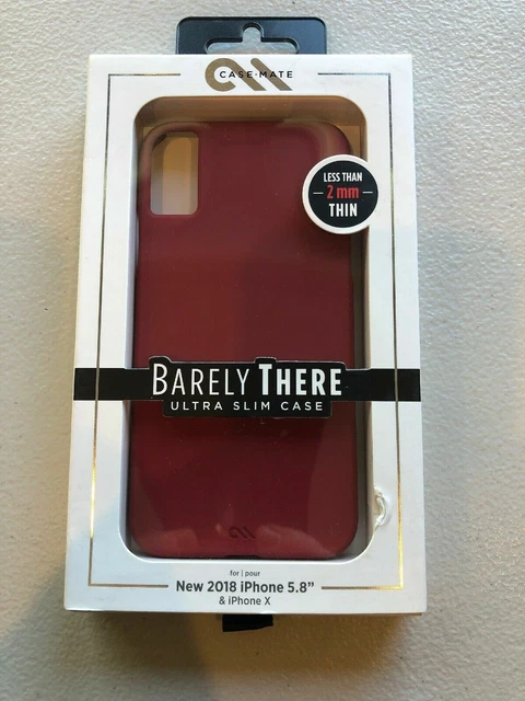 Case-Mate Barely There Ultra Slim Case For Apple iPhone X/Xs 5.8" - Red