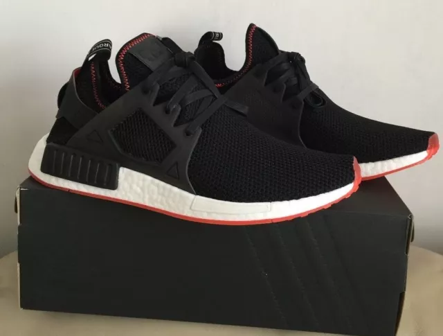 Adidas Nmd Xr1 Core Black-Core Black-Solar Red By9924 Men Trainers Size U.k 11.5