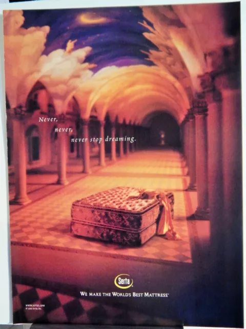 Serta Worlds Best Mattress / November 1926  Vtg 1999 Ad,