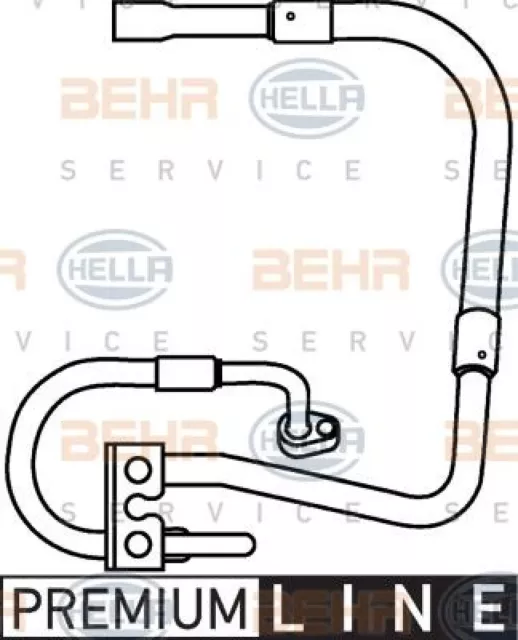 HELLA Hochdruck-/Niederdruckleitung, Klimaanlage 9GS 351 337-281