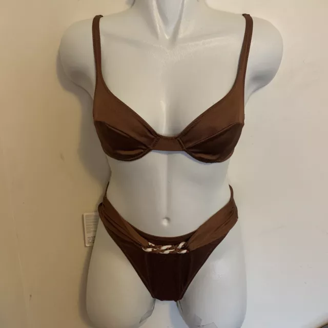 NWT Aquasuit By La Perla Women’s Vintage Light Brown Color 2 - Pcs. Size 42/6