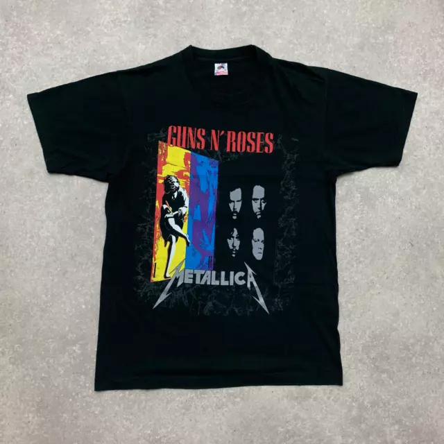 GUNS N' ROSES METALLICA 1992 Faith No More Vintage USA Single-Stitch T-Shirt (L)