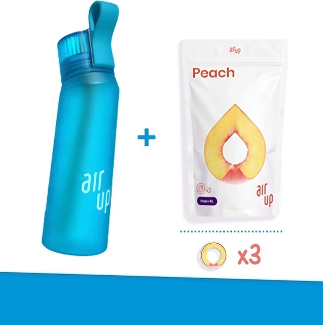 NEW GENUINE AIR up Ocean blue bottle(650ml) with 3 pods of your choice