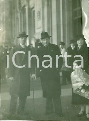 1934 MILANO Arrivo di Sir DUNDAS Capo Fascio Inglese in STAZIONE CENTRALE *Foto