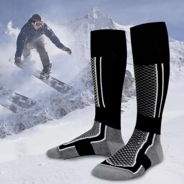 6 Paires Hiver Hommes Femmes Chaussettes De Ski Randonnée Longues Chaudes F