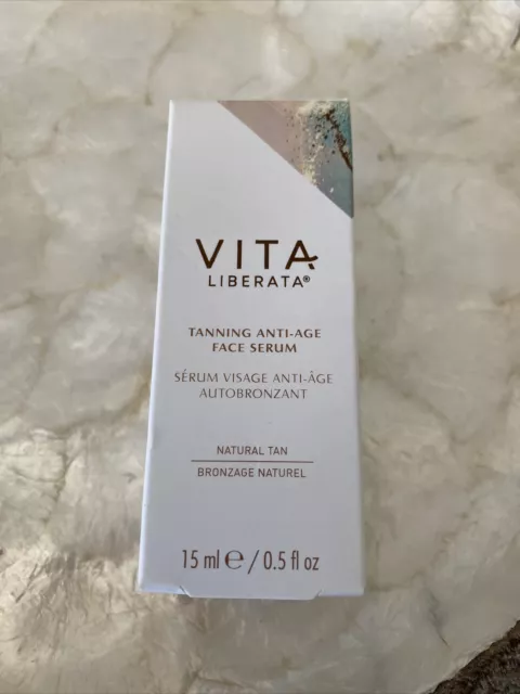 Suero de bronceado facial antienvejecimiento Vita Liberata 15 ml NUEVO Y EN CAJA 3