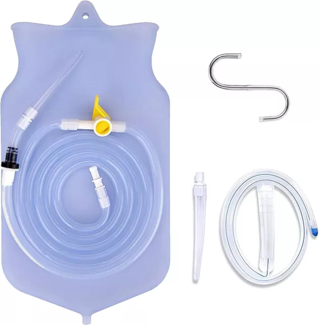 Kit de punta de silicona no tóxica Enema, bolsa y regalo de desintoxicación limpieza de colon más cómoda