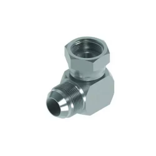 Jic Mâle X Bsp Pivot Femelle 90° Compact Coude Tout Tailles Hydraulique Adaptor