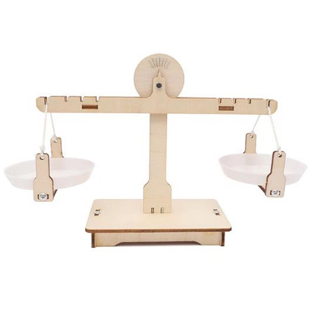 Kids DIY Educational Wooden Balancing Scale Math Learning Game Board Toys Kit_yy