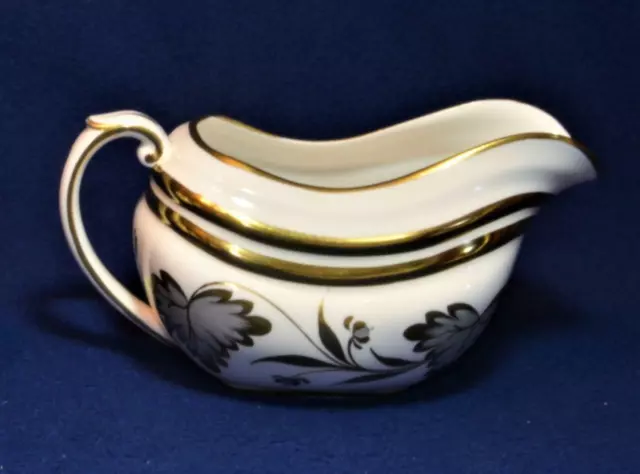 GROSVENOR SPODE China Inglaterra Gris HOJAS Oro Decoración ROSSLYN #9708 10 oz Crema