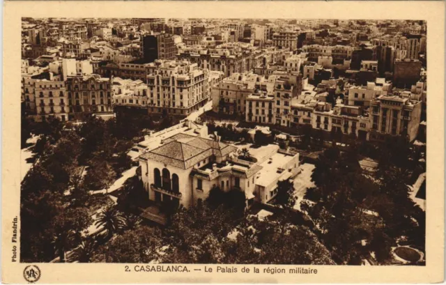 CPA AK MAROC CASABLANCA The Palace of the Flanders Military Region (37608)
