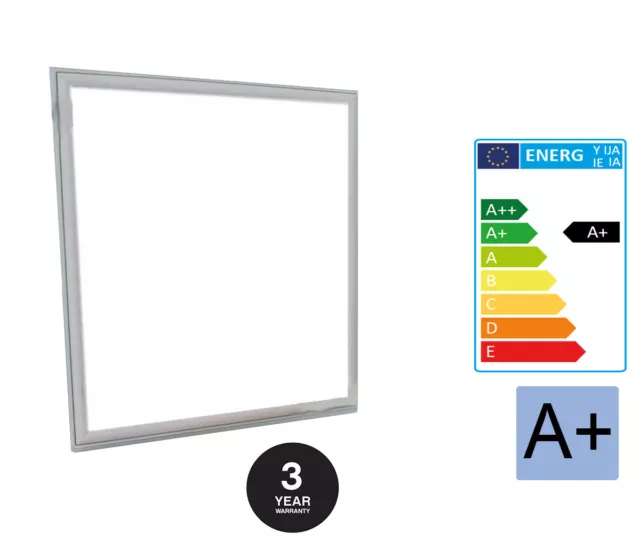 2 x LUZ DE PANEL LED 600X600MM 48W CON 3 AÑOS DE GARANTÍA BLANCO FRÍO 6500K