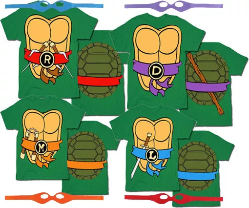TMNT Teenage Mutant Ninja Turtles Costume T-Shirt Tee