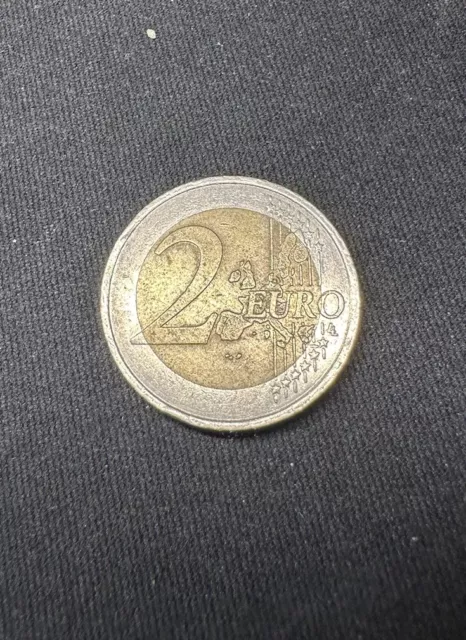 Pièce 2 Euros France 2001 Arbre de Vie Fautée