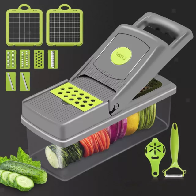 13 in 1 Slicer Kitchen Food Fruit Vegetable Cutter Chopper Blades Tool