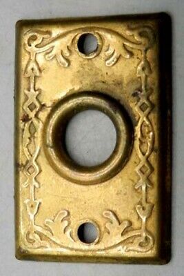 Antique 1" x 1 1/2" Little Door Knob / Latch Plate / Backplate - 5/16" Diameter