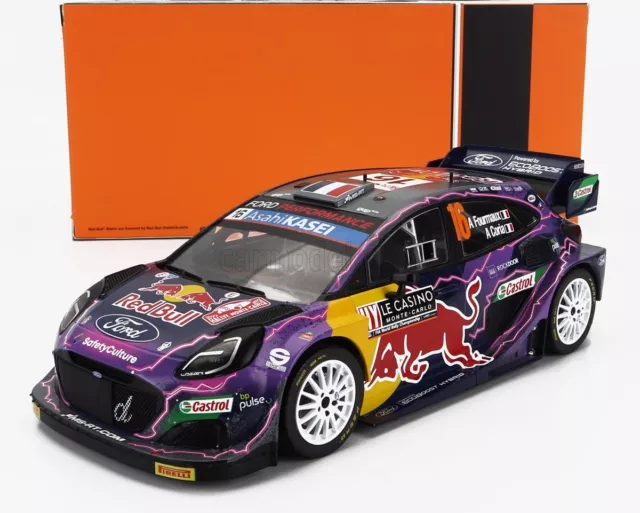 Modellino Auto Statico Ford Puma N.16 Rally Monte Carlo 2022 Formaux 1:18