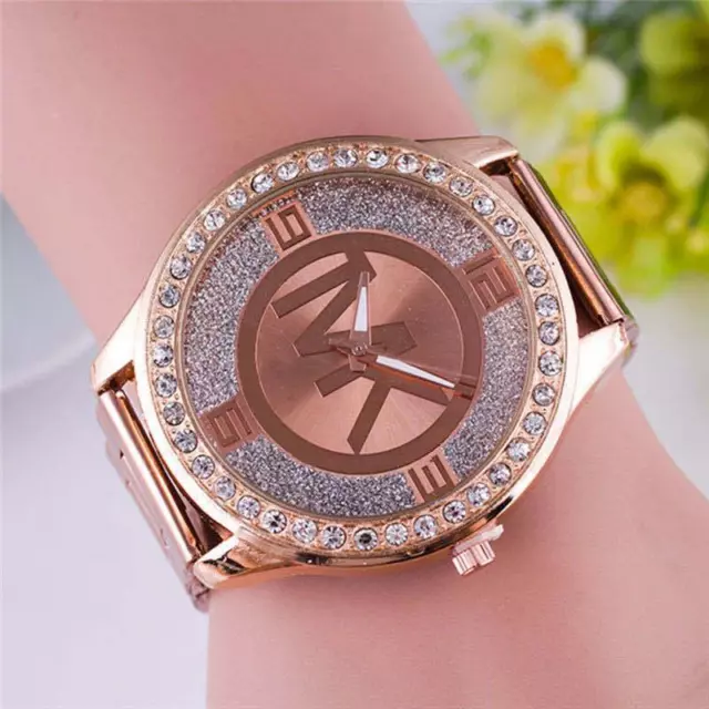 Reloj De Pulsera Cuarzo Negocios Para Mujer Marca De Lujo Con Diamantes Elegante