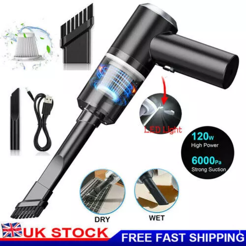 RECHARGEABLE WIRELESS VACUUM Cleaner Car Handheld Vaccum Mini Power
