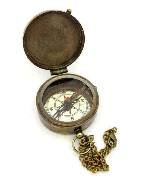 To My Son Compass Boussole nautique antique personnalisée avec étui en cuir... 3