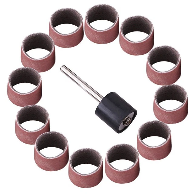 100 Pièces Set Drum Sanding Bands 600 Gravier Polissage Métaux Bois Plastique