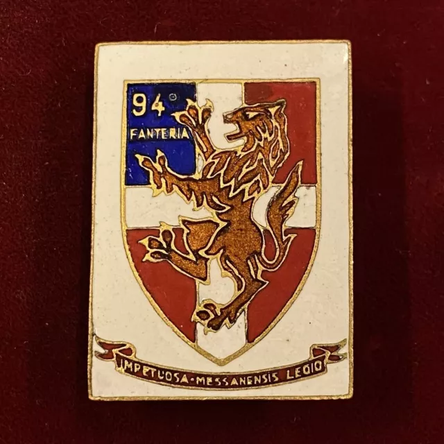 3254 - Distintivo "94° Reggimento Fanteria - Brigata Messina" - Marcato Lorioli