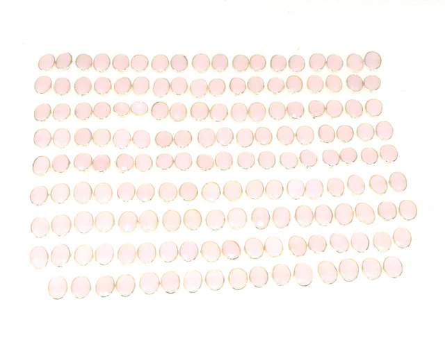 WHOLESALE 80PR 925 SOLID STERLING SILVER PINK ROSE QUARTZ STUD EARING LOT j271