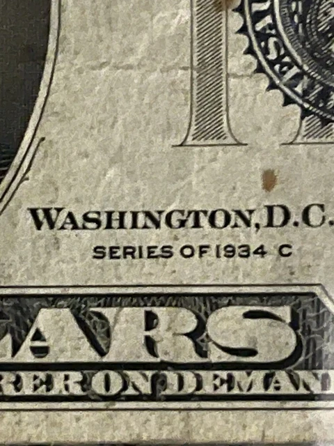 1934 C Ten Dollar Silver Certificate 3