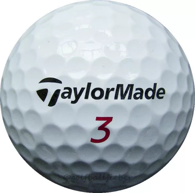 50 TaylorMade Distance+ (Plus) Golfbälle im Netzbeutel AA/AAAA Lakeballs Bälle